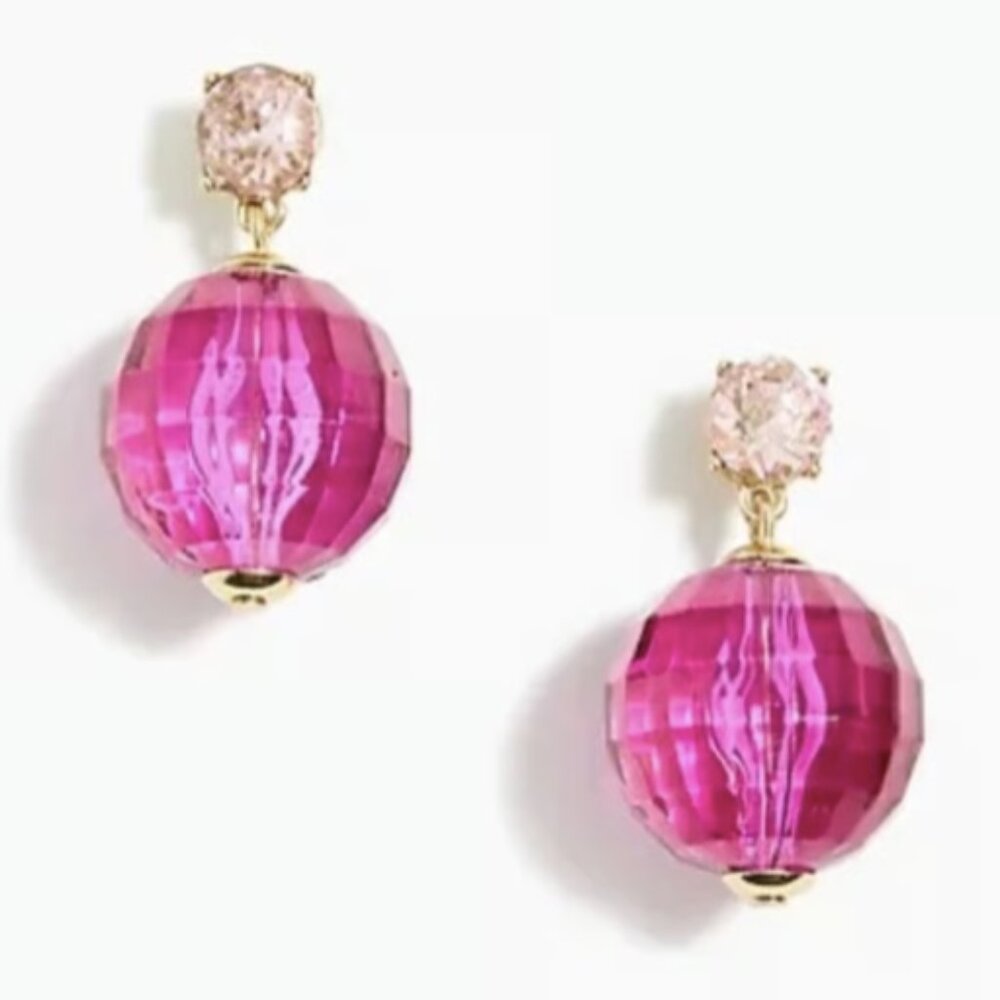 NWT J.Crew Factory Gem Drop Bauble Earrings